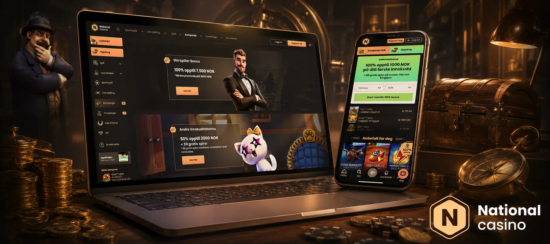 Ukentlige kampanjer hos National Casino